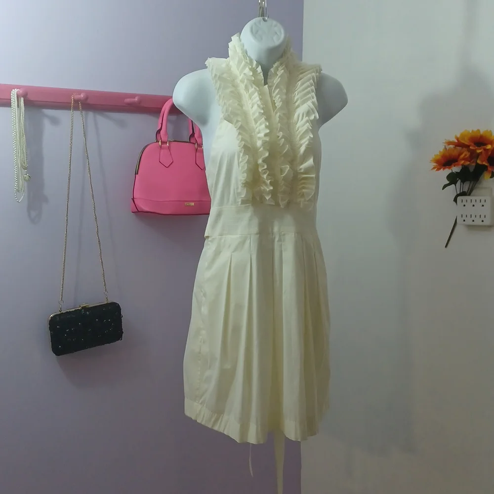 BCBG MAXAZRIA BEAUTIFUL HALTER DRESS SZ 2 - Picture 1 of 11